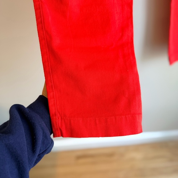 Joe Fresh Women's Vibrant Red Straight Leg Jeans- Size 8 - Picture 3 of 7